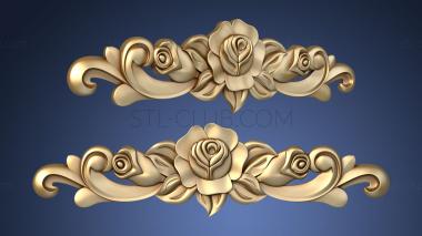 3D model Roses in the frame of the decor (STL)